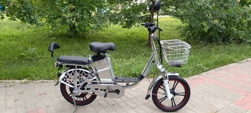 электробайк Тайфун 20" алюминия рама,500W,48V13AH синий