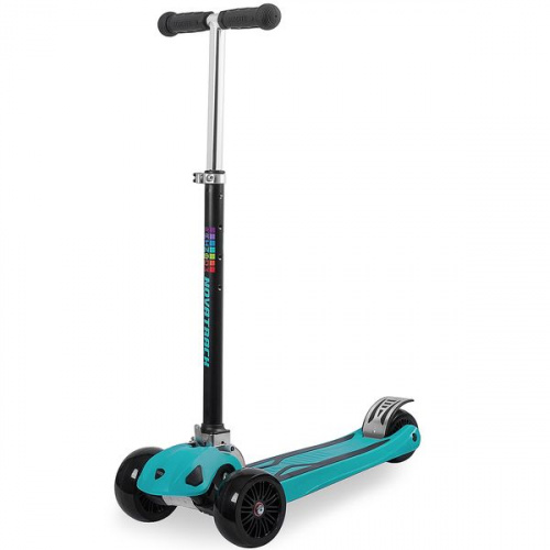 самокат-кикборд Novatrack RainBow (max 80кг) широкие колеса